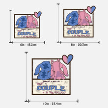 Load image into Gallery viewer, Custom Ohana 2 Layered Wood Sign Gift for Couple Anniversary