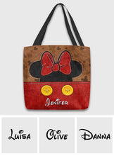 Load image into Gallery viewer, Personalized Mouse Tote Bag with Custom Name for Mom & Kids