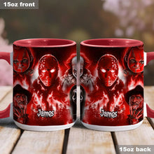 Load image into Gallery viewer, Personalized Horror Movie Accent Mug Custom Name Gift for Fans
