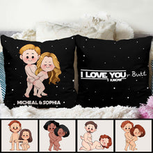 Load image into Gallery viewer, Personalized Romantic Throw Pillow Custom Couple Names Gift