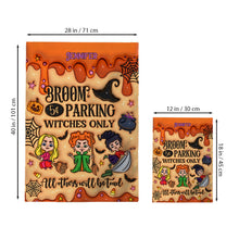 Load image into Gallery viewer, Personalized Witches Garden Flag Halloween Decoration Custom Name