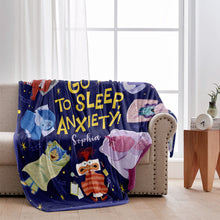 Load image into Gallery viewer, Personalized Flannel Blanket with Joyful Design for Kids