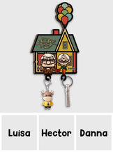 Load image into Gallery viewer, Personalized Adventure Key Holder Gift for Couples or Families