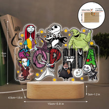 Load image into Gallery viewer, Personalized Nightmare Shaped Plaque Light Base Custom Name Gift for Halloween