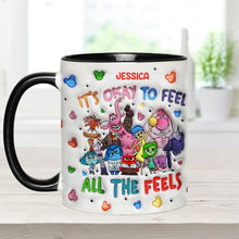 Load image into Gallery viewer, Personalized Ceramic Accent Mug Custom Name Feelings Gift