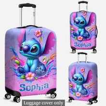 Load image into Gallery viewer, Personalized Ohana Luggage Cover Custom Name Gift for Travel