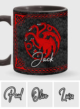 Load image into Gallery viewer, Personalized Accent Mug with Dragon Design for Coffee Lovers