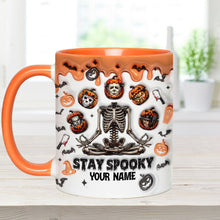 Load image into Gallery viewer, Personalized Stay Spooky Accent Mug Custom Name Gift