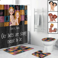 Load image into Gallery viewer, Personalized Nightmare Bathroom Curtain & Mats Set for Couples