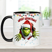 Load image into Gallery viewer, Personalized Merry Grinchmas Accent Mug Custom Name Gift