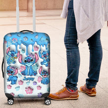 Load image into Gallery viewer, Personalized Ohana Luggage Cover Custom Name Travel Gift