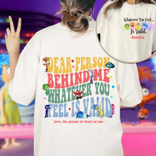 Load image into Gallery viewer, Personalized Inside Out T-shirt Custom Message Gift Idea