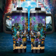 Load image into Gallery viewer, Personalized Halloween Tumbler with Handle for Drinks