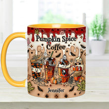 Load image into Gallery viewer, Personalized Pumpkin Spice Latte Accent Mug Custom Name Gift