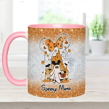 Load image into Gallery viewer, Personalized Spooky Mama Halloween Accent Mug Gift for Mom