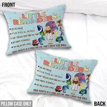 Load image into Gallery viewer, Personalized Little Reminders Pillow Cover for Unique Gift