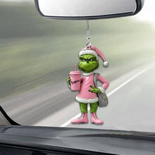 Load image into Gallery viewer, Personalized Grinch Car Ornament Custom Name Christmas Gift