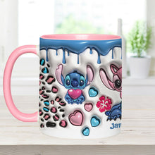Load image into Gallery viewer, Personalized Ohana Accent Mug Custom Name Gift for Couples