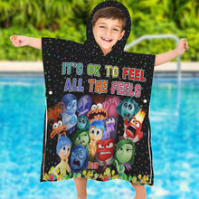 Load image into Gallery viewer, Personalized Kid Hooded Towel Poncho with Name | Unique Gift