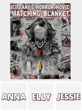 Load image into Gallery viewer, Personalized Horror Movie Blanket Custom Design Gift for Halloween