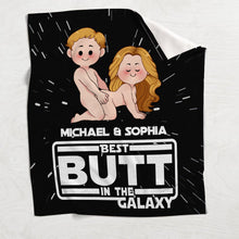 Load image into Gallery viewer, Personalized Best Butt in the Galaxy Blanket for Couples