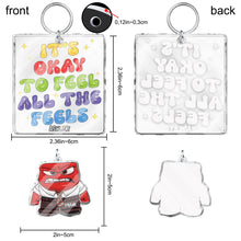 Load image into Gallery viewer, Personalized Acrylic Keychain with Charms for All Occasions