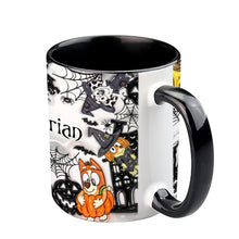 Load image into Gallery viewer, Personalized Halloween Accent Mug with Custom Name Gift