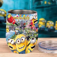 Load image into Gallery viewer, Personalized Minions Wine Tumbler Custom Name Gift Idea