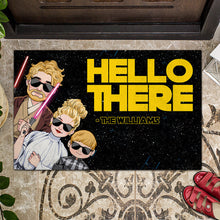 Load image into Gallery viewer, Personalized Family Doormat Custom Name Hello There Gift