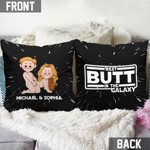 Load image into Gallery viewer, Personalized Throw Pillow Best Butt in the Galaxy Gift for Couples