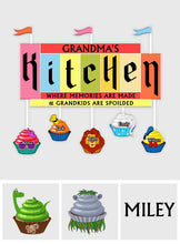 Load image into Gallery viewer, Personalized Grandma's Kitchen Mouse Decal Die Cut Gift