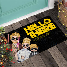 Load image into Gallery viewer, Personalized Family Doormat Custom Name Hello There Gift