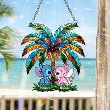 Load image into Gallery viewer, Personalized Ohana Suncatcher Ornament for Couples | Romantic Decor