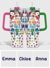 Load image into Gallery viewer, Personalized Insulated Tumbler with Handle - Custom Name Gift for Kids