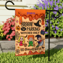 Load image into Gallery viewer, Personalized Witches Garden Flag Halloween Decoration Custom Name
