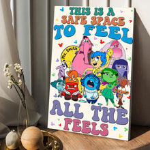 Load image into Gallery viewer, Personalized Canvas Print Safe Space Feelings Gift for Teacher