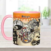 Load image into Gallery viewer, Personalized Halloween Accent Mug Custom Name Gift Idea