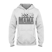 Load image into Gallery viewer, Personalized Vintage Checkered Mouse T-Shirt & Hoodie for Mom and Dad