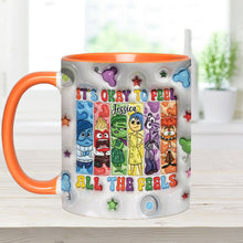 Load image into Gallery viewer, Personalized Accent Mug It's Okay To Feel All The Feels Gift for Birthday/Graduation