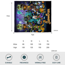 Load image into Gallery viewer, Personalized Halloween Blanket Custom Name Cozy Gift