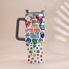 Load image into Gallery viewer, Personalized Insulated Tumbler with Handle - Custom Name Gift for Kids
