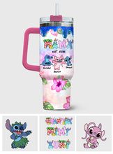 Load image into Gallery viewer, Personalized Ohana Tumbler with Handle Custom Name Gift for Mom