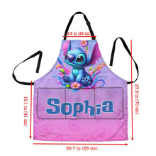 Load image into Gallery viewer, Personalized Colorful Ohana Apron with Custom Name Gift for Cooking Enthusiast