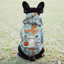 Load image into Gallery viewer, Personalized Halloween Dog Hoodie Cute Booey Design for Pets