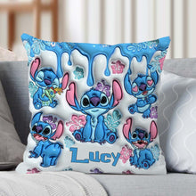 Load image into Gallery viewer, Personalized Throw Pillow with Ohana Design for Family Gift