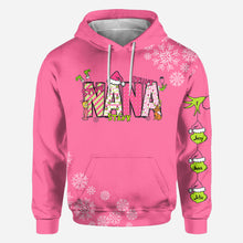 Load image into Gallery viewer, Personalized Grinchy Grandma Christmas All Over Shirt for Grandma