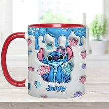 Load image into Gallery viewer, Personalized Ohana Accent Mug Custom Name Gift for Birthdays