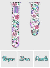 Load image into Gallery viewer, Personalized Puffy Mouse Ears Apple Watch Band Custom Name Gift for Kids