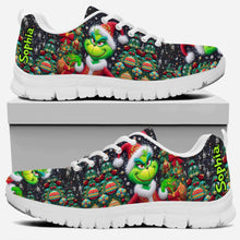 Load image into Gallery viewer, Personalized Merry Grinchmas Sneakers Custom Name Christmas Gift