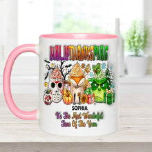 Load image into Gallery viewer, Personalized Hallothanksmas Accent Mug Custom Name Gift
